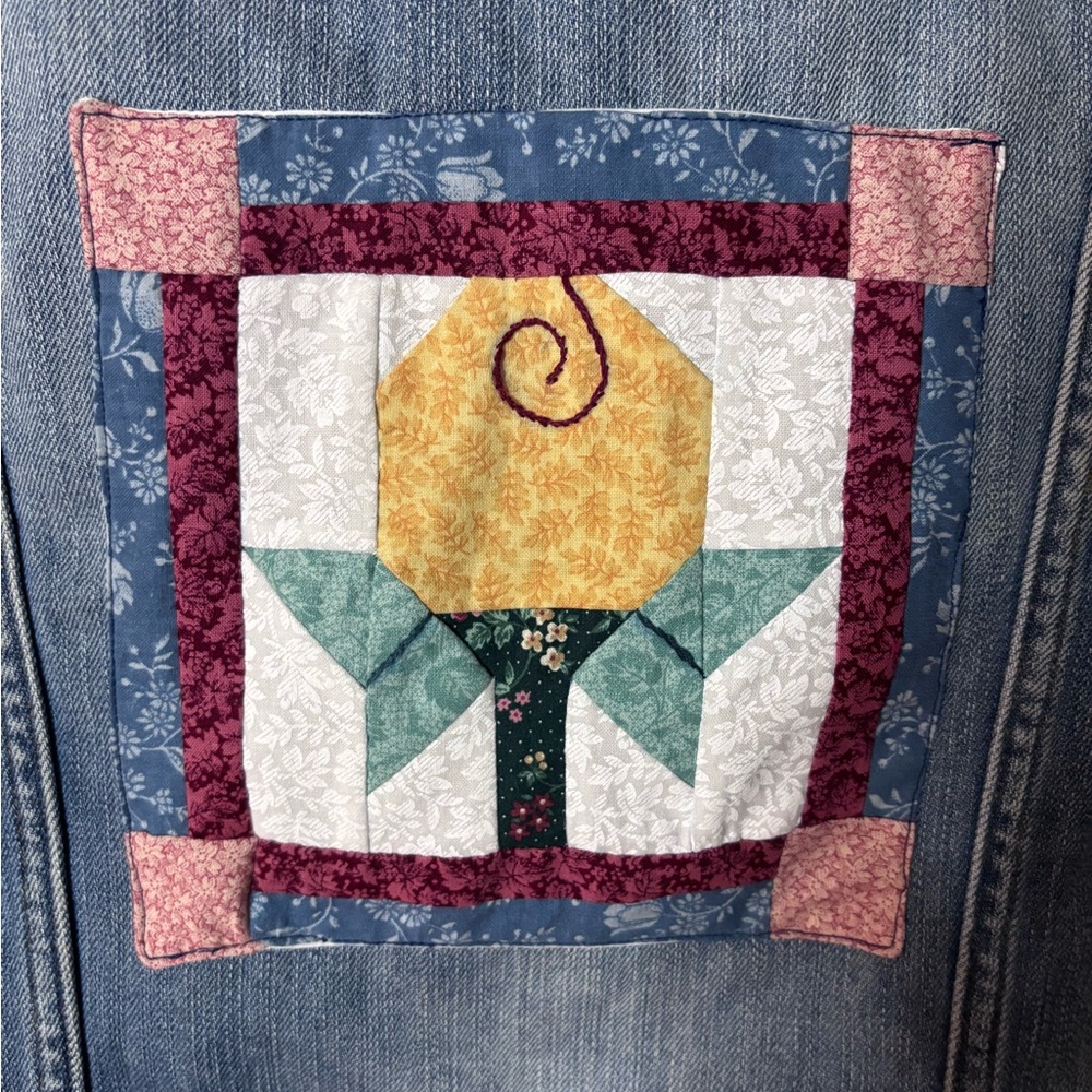 Upcycled “Stitched & Styled” Denim Jacket - Picture 7 of 7